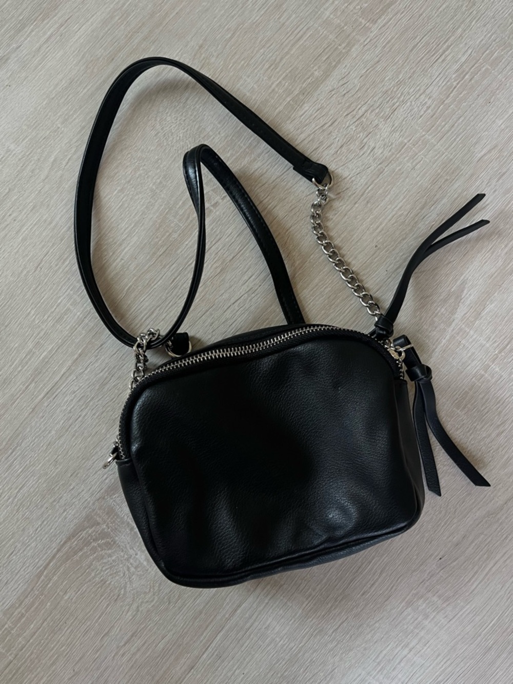 wild fable Black Crossbody mini Bag with Chain Strap